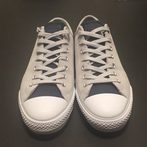 Leather Converse low tops